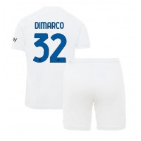 Inter Milan Federico Dimarco #32 Vieras Peliasu Lasten 2023-24 Lyhythihainen (+ Lyhyet housut)